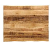 vidaXL Tablero de mesa borde natural madera maciza mango 90x80x2,5 cm, superficie de mesa, tablero de mesa de madera, tablero de reemplazo