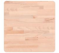 vidaXL Tablero de Mesa Cuadrado, Superficie de Mesa Auxiliar, Tablero de Mesa de Centro, Tablero de Repuesto, Madera Maciza de Haya 40X40X2,5 cm