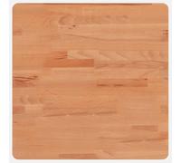 vidaXL Tablero de Mesa Cuadrado, Superficie de Mesa Auxiliar, Tablero de Mesa de Centro, Tablero de Repuesto, Madera Maciza de Haya 50X50X4 cm