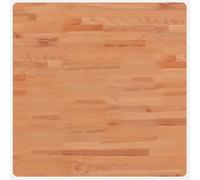 vidaXL Tablero de Mesa Cuadrado de Madera Maciza de Haya 70x70x2,5 cm