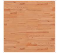 vidaXL Tablero de Mesa Cuadrado de Madera Maciza de Haya 80x80x4 cm