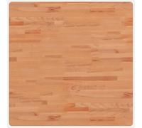 vidaXL Tablero de Mesa Cuadrado de Madera Maciza de Haya 80x80x4 cm