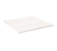 Tablero de mesa cuadrado madera maciza pino blanco 80x80x2,5 cm