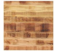 vidaXL Tablero de Mesa Cuadrado Madera Mango Rugosa 70x70x3,8 cm, Superficie de Mesa, Tablero de Mesa de Madera, Tablero de Mesa de Centro