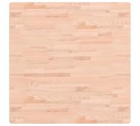 vidaXL Tablero de Mesa Cuadrado, Superficie de Mesa Auxiliar, Tablero de Mesa de Centro, Tablero de Repuesto, Madera Maciza de Haya 90X90X1,5 cm