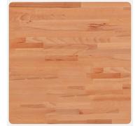 vidaXL Tablero de mesa cuadrado de madera maciza de haya 60x60x1,5 cm