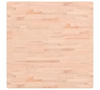 vidaXL Tablero de Mesa Cuadrado, Superficie de Mesa Auxiliar, Tablero de Mesa de Centro, Tablero de Repuesto, Madera Maciza de Haya 90X90X2,5 cm