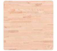 vidaXL Tablero de Mesa Cuadrado, Superficie de Mesa Auxiliar, Tablero de Mesa de Centro, Tablero de Repuesto, Madera Maciza de Haya 60X60X2,5 cm