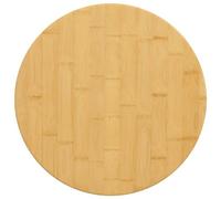 vidaXL Tablero de Mesa, Tablero Redondo, Repuesto de Superficie de Mesa, Tablero de Comedor para Restaurante Cafetería, Bambú Ø50x1,5 cm