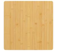 vidaXL Tablero de mesa de bambú 50x50x4 cm - Repuesto cuadrado para mesa de café y comedor