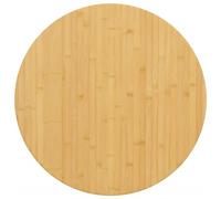 vidaXL Tablero de Mesa de bambú Ø60x2,5 cm