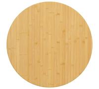 vidaXL Tablero de Mesa de bambú Ø80x2,5 cm