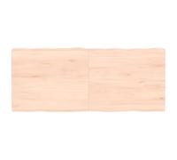 vidaXL Tablero de Mesa Madera Maciza Borde Natural 120x50x(2-4) cm