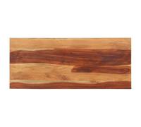 vidaXL Madera Maciza Sheesham Tablero para Mesa Superficie Repuesto Encimera Comedor Salón Sala de Estar Cocina Restaurante 120x60x(2,5-2,7) cm (327515)