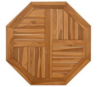 vidaXL Tablero de Mesa Octogonal de Madera Maciza de Teca 70x70x2,5 cm, Superficie de Mesa, Tablero de Mesa de Repuesto, Tablero de Muebles de Madera