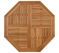 vidaXL Tablero de Mesa Octogonal de Madera Maciza de Teca 90x90x2,5 cm, Superficie de Mesa, Tablero de Mesa de Repuesto, Tablero de Muebles de Madera
