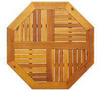 vidaXL Tablero de Mesa Octogonal Madera Maciza de Acacia 80x80x2,2 cm, Superficie de Mesa, Tablero de Mesa de Repuesto, Tablero de Muebles de Madera
