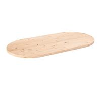 vidaXL Tablero de Mesa Ovalado Madera maciza de pino 90x45x2,5 cm