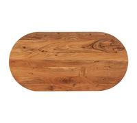 vidaXL Tablero de Mesa Ovalado Madera Maciza de Acacia 100x50x2,5 cm