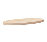 vidaXL Tablero de Mesa Ovalado Madera Maciza de Pino 60x30x2,5 cm, Tablero de Mesa, Tablero de Repuesto, Tablero de Mesa de Centro