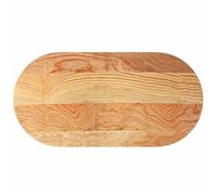 vidaXL Tablero de Mesa Ovalado Madera Maciza de Roble 120x60x2 cm, Tablero de Mesa de café, Tablero de Mesa de Repuesto, Tablero de Mesa de Madera