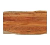 vidaXL Tablero de Mesa Rectangular Borde Natural Acacia 100x60x2,5 cm, Tablero, Tablero de Mesa Rectangular, Tablero de Mesa de Comedor