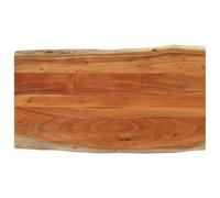 vidaXL Tablero de Mesa Rectangular Borde Natural Acacia 100x60x3,8 cm, Tablero, Tablero de Mesa Rectangular, Tablero de Mesa de Comedor