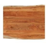 vidaXL Tablero de Mesa Rectangular Borde Natural Acacia 100x80x2,5 cm, Tablero, Tablero de Mesa Rectangular, Tablero de Mesa de Comedor