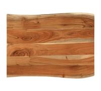 vidaXL Tablero de Mesa Rectangular Borde Natural Acacia 70x60x3,8 cm, Tablero, Tablero de Mesa Rectangular, Tablero de Mesa de Comedor