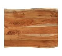 vidaXL Tablero de Mesa Rectangular Borde Natural Acacia 80x60x3,8 cm, Tablero, Tablero de Mesa Rectangular, Tablero de Mesa de Comedor