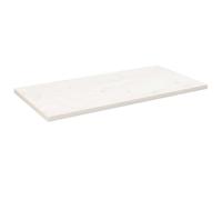 vidaXL Tablero de Mesa Rectangular Madera de Pino Blanco 100x50x2,5 cm