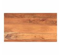 vidaXL Tablero de mesa rectangular madera maciza acacia 100x70x2,5 cm, superficie de mesa, tablero de mesa de madera, tablero de mesa de centro