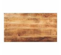 vidaXL Tablero de Mesa Rectangular Madera Maciza Mango 120x70x2,5 cm, Superficie de Mesa, Tablero de Mesa de Madera, Tablero de Mesa de Centro