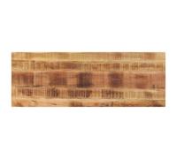 vidaXL Tablero de mesa rectangular madera mango rugosa 160x50x3,8 cm, superficie de mesa, tablero de mesa de madera, tablero de mesa de centro