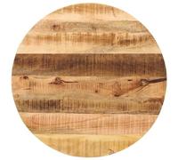 vidaXL Tablero de mesa redondo madera maciza mango rugosa Ø 90x2,5 cm