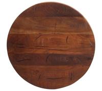 vidaXL Tablero De Mesa Redondo De Madera Maciza Reciclada Ø 50x2,5 Cm, Superficie De Mesa, Tablero De Mesa De Centro