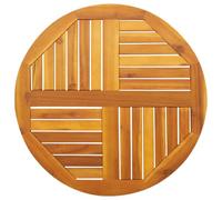 vidaXL Tablero de Mesa Redondo Madera Maciza de Acacia Ø70x2 cm, Tablero de Mesa de Repuesto, Tablero de Madera, Tablero de Repuesto