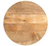 vidaXL Tablero de Mesa Redondo Madera Maciza de Mango Ø 60x3,8 cm, Superficie de Mesa, Tablero de Mesa de Madera, Tablero de Mesa de Centro