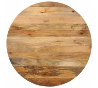 vidaXL Tablero de Mesa Redondo Madera Maciza de Mango Ø 90x3,8 cm