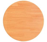 vidaXL Tablero de Mesa Redondo Madera Maciza de Pino marrón Ø50x2,5 cm, Tablero de Mesa de Repuesto, Tablero de Mesa de Madera Maciza, Tablero de Mesa Auxiliar
