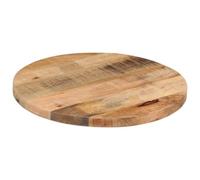 vidaXL Tablero de mesa redondo madera maciza mango rugosa Ø 40x2,5 cm, superficie de mesa, tablero de mesa de madera, tablero de mesa de centro