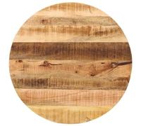 vidaXL Tablero de Mesa Redondo Madera Maciza Mango Rugosa Ø 80x1,5 cm