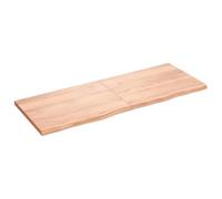 vidaXL Tablero de Mesa, Superficie de Escritorio, Tablero Repuesto de Mesa, Tablero de Estantería Comedor, Madera Maciza Roble Tratada Marrón Claro