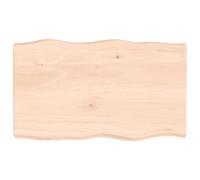 vidaXL Tablero de Mesa, Superficie de Escritorio, Tablero Repuesto de Mesa, Tablero de Estantería Comedor, Madera Maciza sin Tratar con Borde Natural