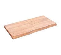 vidaXL Tablero de Mesa, Superficie de Escritorio, Tablero Repuesto de Mesa, Tablero de Estantería Comedor, Madera Maciza Roble Tratada Marrón Claro