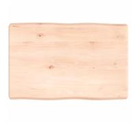 vidaXL Tablero de Mesa, Superficie de Escritorio, Tablero Repuesto de Mesa, Tablero de Estantería Comedor, Madera Maciza sin Tratar con Borde Natural