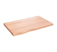 vidaXL Tablero de Mesa, Superficie de Escritorio, Tablero Repuesto de Mesa, Tablero de Estantería Comedor, Madera Maciza Roble Tratada Marrón Claro