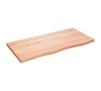 vidaXL Tablero de Mesa, Superficie de Escritorio, Tablero Repuesto de Mesa, Tablero de Estantería Comedor, Madera Maciza Roble Tratada Marrón Claro