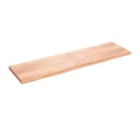 vidaXL Tablero de Mesa, Superficie de Escritorio, Tablero Repuesto de Mesa, Tablero de Estantería Comedor, Madera Maciza Roble Tratada Marrón Claro