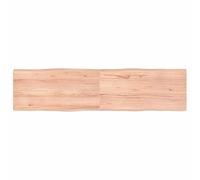 vidaXL Tablero de Mesa, Superficie de Escritorio, Tablero Repuesto, Tablero de Estantería Comedor, Madera Maciza Tratada Borde Natural Marrón Claro